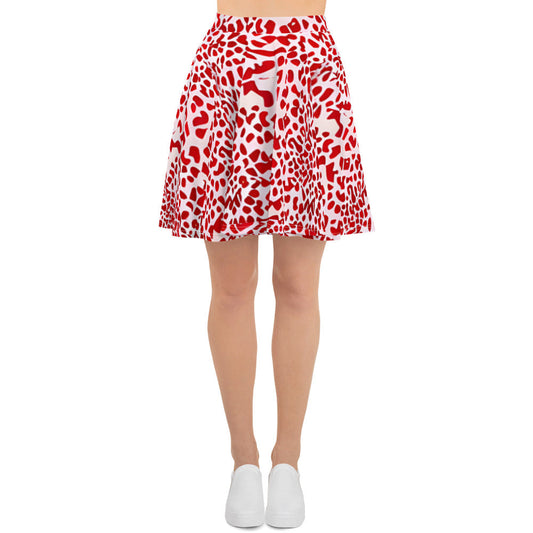 Casual Animal Print Oversized Skater Skirt | Comfort Colors Graphic Tee for Her - Dhalfashionistt