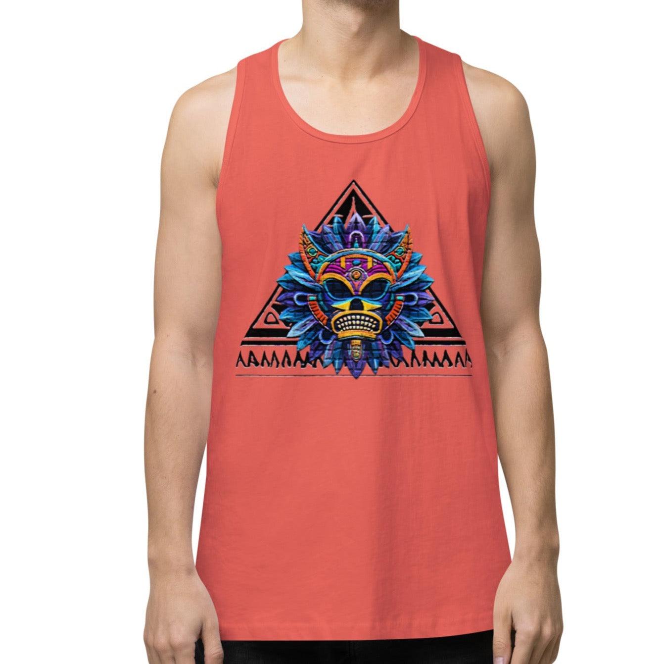 Dhalfashionistt Comfort Colors | Aztec Culture Art | Men's Oversized Tank Top Ancient Culture anthropology gift Archeology Apparel art archaeology Art Lovers Gift Tank art quotes Tan top Art Quotes Tank Top Aztec Art Mexican Aztec Culture Aztec Mythology Aztec Symbols Comfort Colors Gift for Him Mayan Aztec Men's Clothing oversized tank top Free Text