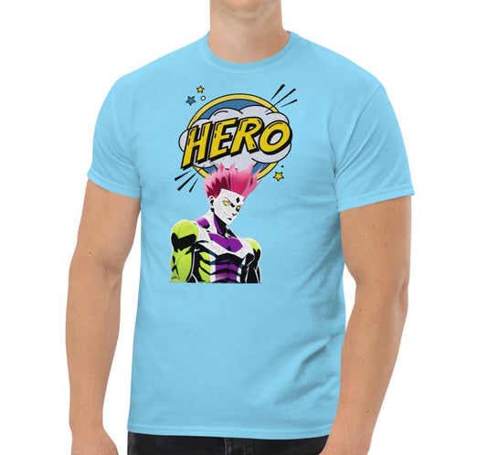 Dhalfashionistt Comic Art Guardian Heroes Tee| Gift for Him Superhero Shirt Action Hero Art Comic Lovers Art Lovers Comic Art Comic Characters Comic Design Comic Quotes Gift for Him Great Hero Guardian Heroes Hero Academy Hero Quotes Men's Classic Tee My Hero Academia oversized shirt Streetwear Fashion Superhero Free Text