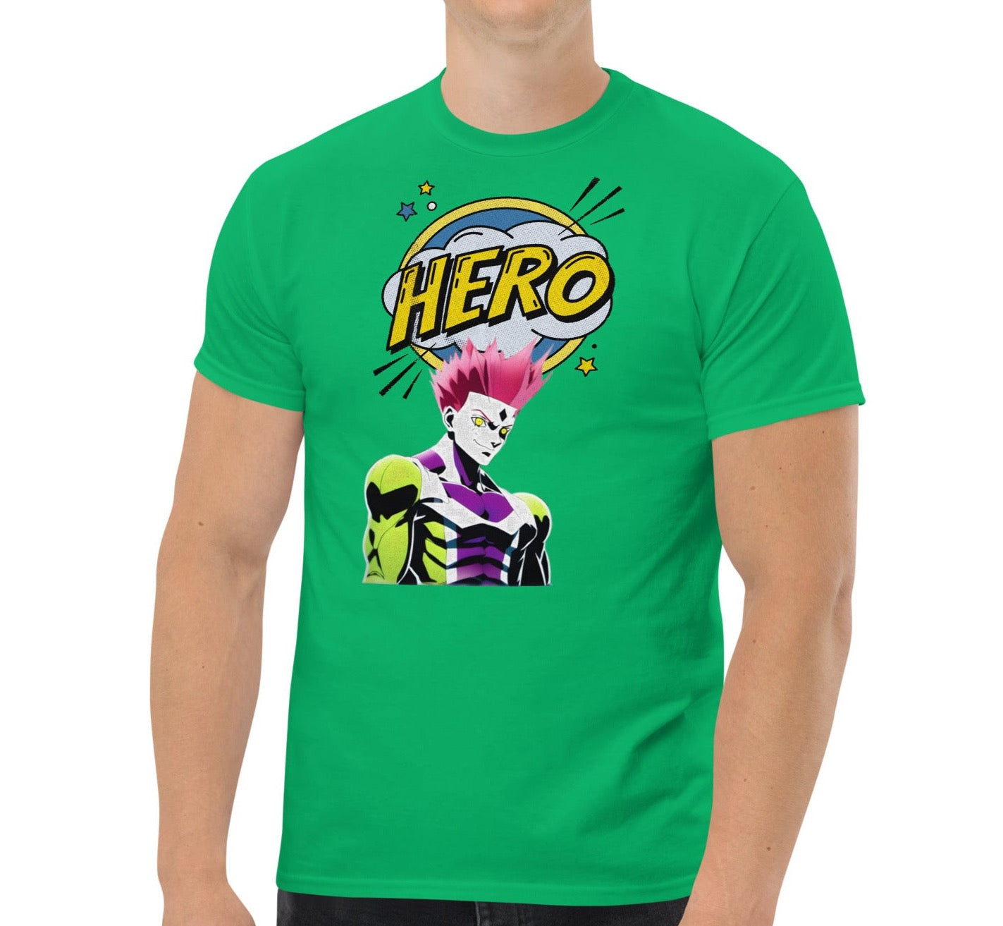 Dhalfashionistt Comic Art Guardian Heroes Tee| Gift for Him Superhero Shirt Action Hero Art Comic Lovers Art Lovers Comic Art Comic Characters Comic Design Comic Quotes Gift for Him Great Hero Guardian Heroes Hero Academy Hero Quotes Men's Classic Tee My Hero Academia oversized shirt Streetwear Fashion Superhero Free Text