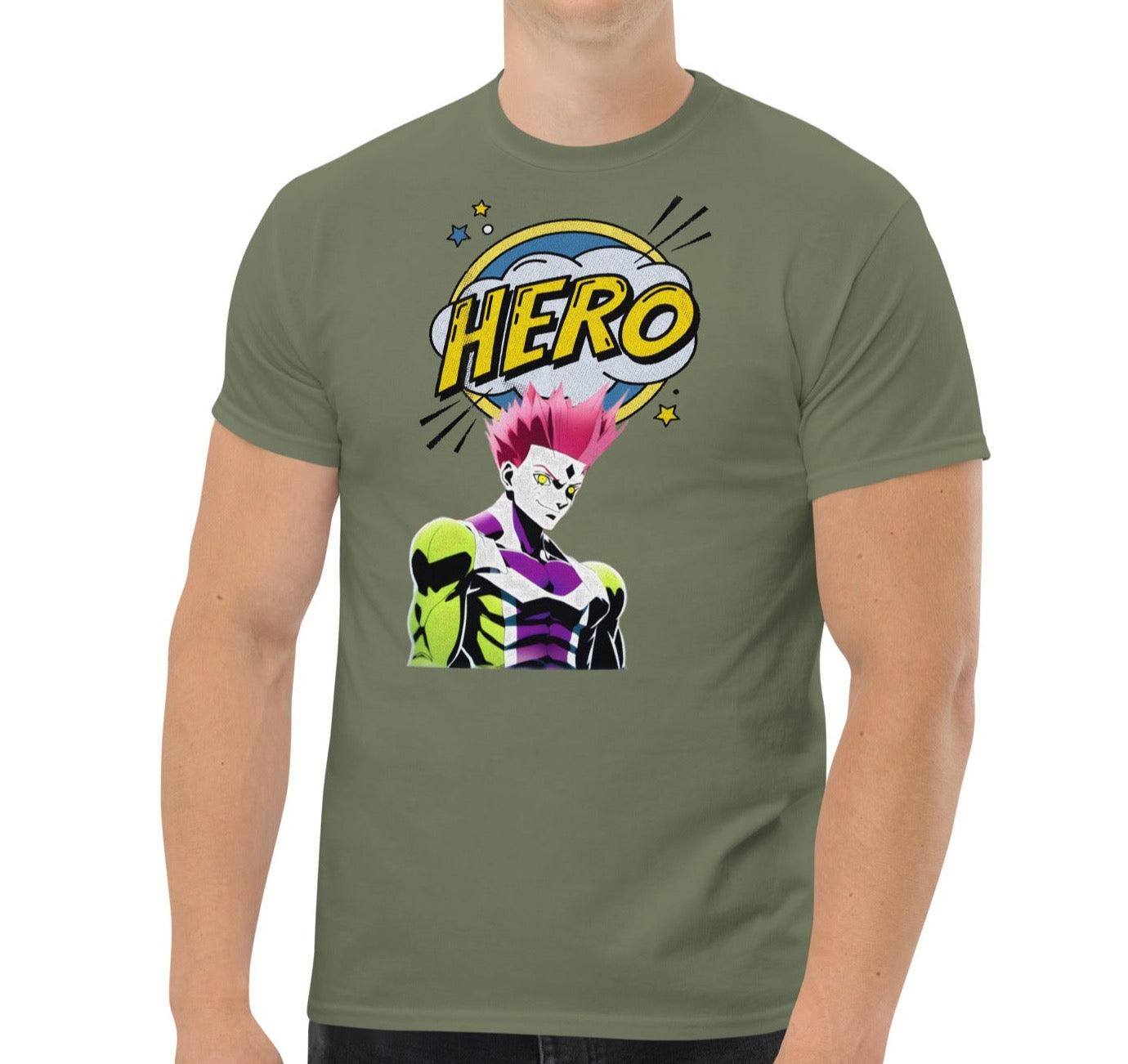 Dhalfashionistt Comic Art Guardian Heroes Tee| Gift for Him Superhero Shirt Action Hero Art Comic Lovers Art Lovers Comic Art Comic Characters Comic Design Comic Quotes Gift for Him Great Hero Guardian Heroes Hero Academy Hero Quotes Men's Classic Tee My Hero Academia oversized shirt Streetwear Fashion Superhero Free Text