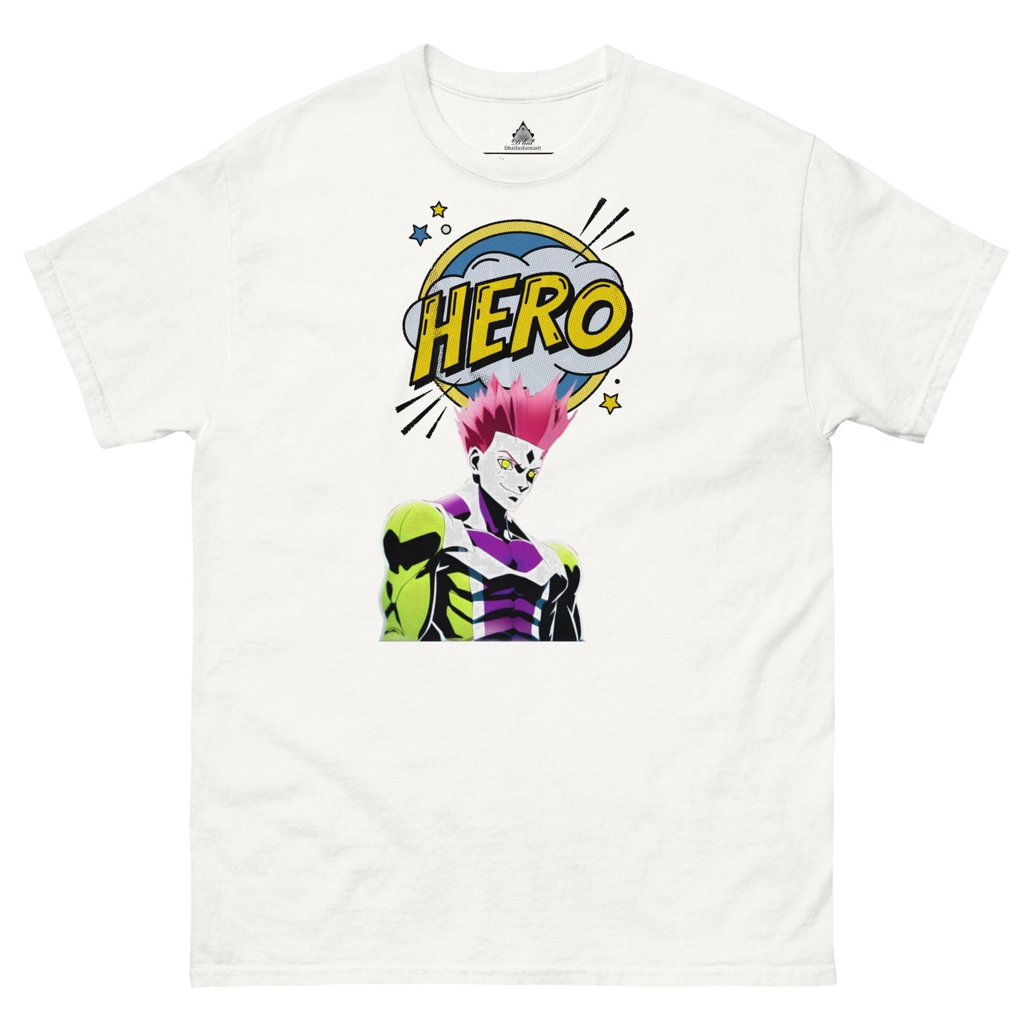 Dhalfashionistt Comic Art Guardian Heroes Tee| Gift for Him Superhero Shirt Action Hero Art Comic Lovers Art Lovers Comic Art Comic Characters Comic Design Comic Quotes Gift for Him Great Hero Guardian Heroes Hero Academy Hero Quotes Men's Classic Tee My Hero Academia oversized shirt Streetwear Fashion Superhero Free Text