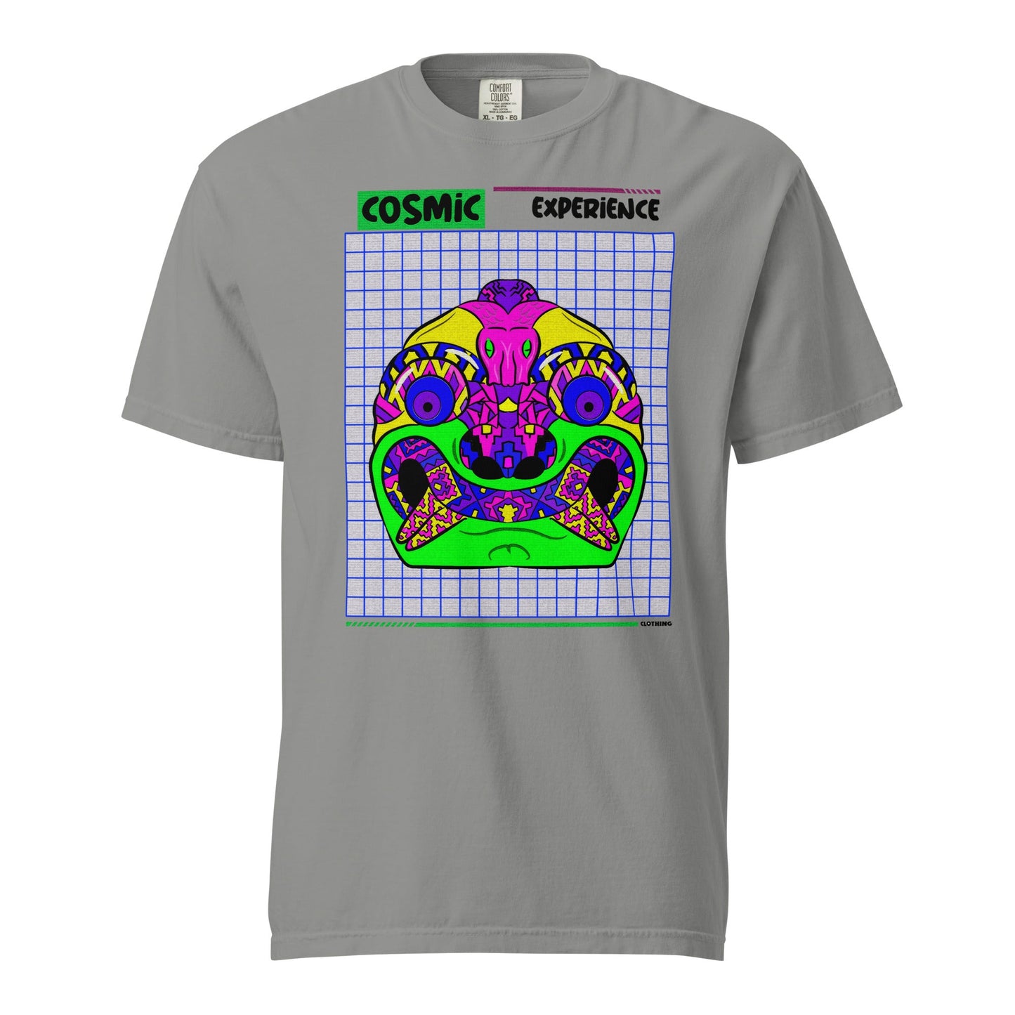 Dhalfashionistt Cosmic Experience Graphic Tee | Comfort Colors Shirt  |  Peruvian Art Lovers Ancient Peruvian Art Archeology Apparel Art Lovers Apparel Art Lovers Gift Art Lovers Shirt Art Quotes Art Quotes Shirt Art-inspired Clothing Comfort Colors Shirt Cosmic Experience Cultures Shirt Cultures tee Gift for Him Graphic Tee History Gift Men's Clothing Neon Mask Shirt Online Shopping USA oversized shirt Psychedelic Shirt Travel Shirt Free Text