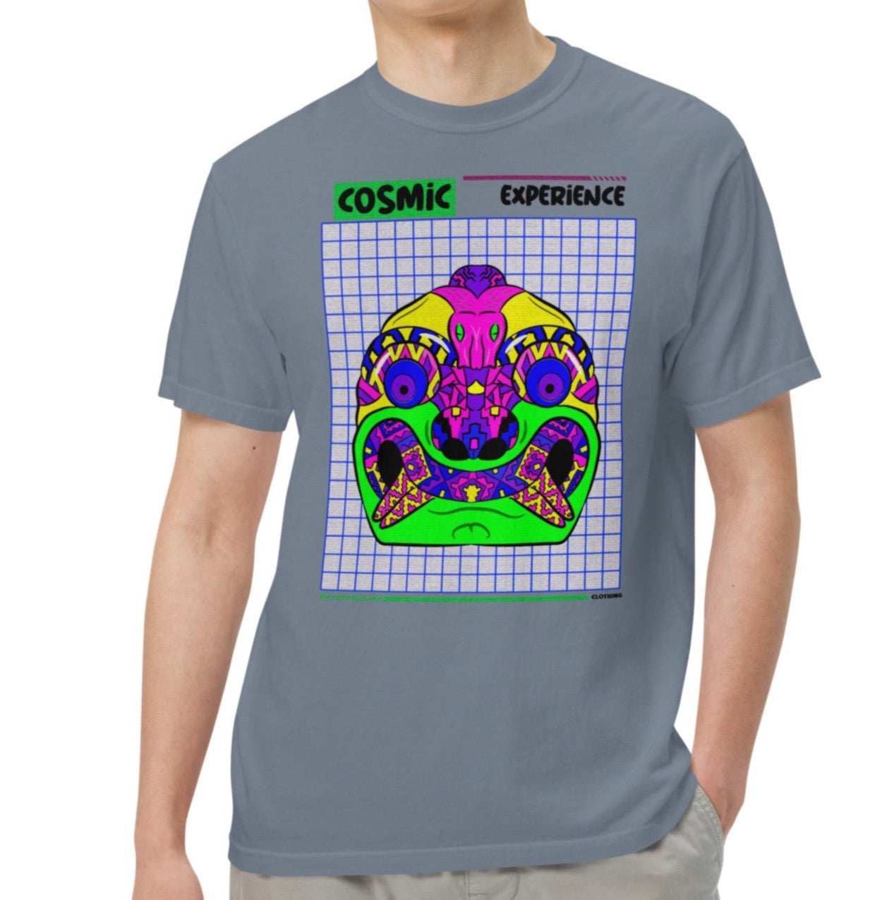 Dhalfashionistt Cosmic Experience Graphic Tee | Comfort Colors Shirt  |  Peruvian Art Lovers Ancient Peruvian Art Archeology Apparel Art Lovers Apparel Art Lovers Gift Art Lovers Shirt Art Quotes Art Quotes Shirt Art-inspired Clothing Comfort Colors Shirt Cosmic Experience Cultures Shirt Cultures tee Gift for Him Graphic Tee History Gift Men's Clothing Neon Mask Shirt Online Shopping USA oversized shirt Psychedelic Shirt Travel Shirt Free Text