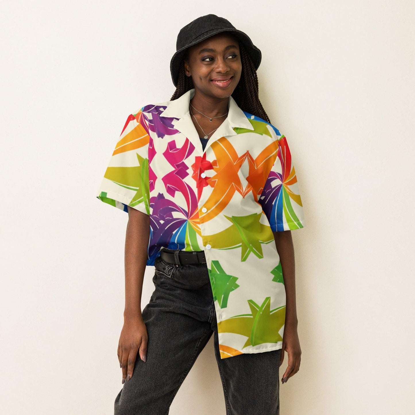 Creative Artwork Arrows Unisex Button Shirt | Graphic Print Shirt - Dhalfashionistt