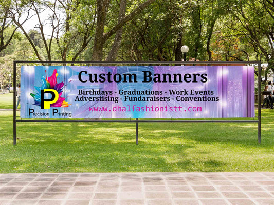 Custom Vinyl Banner| Free Shipping | Full Color | For Events & Businesses - Dhalfashionistt