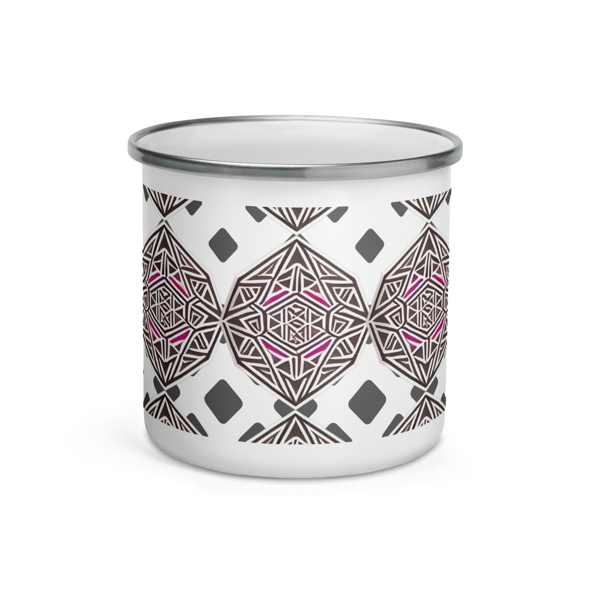 Elegant Ancient Peruvian Pattern Camp Mug for Home & Office Decor - Dhalfashionistt