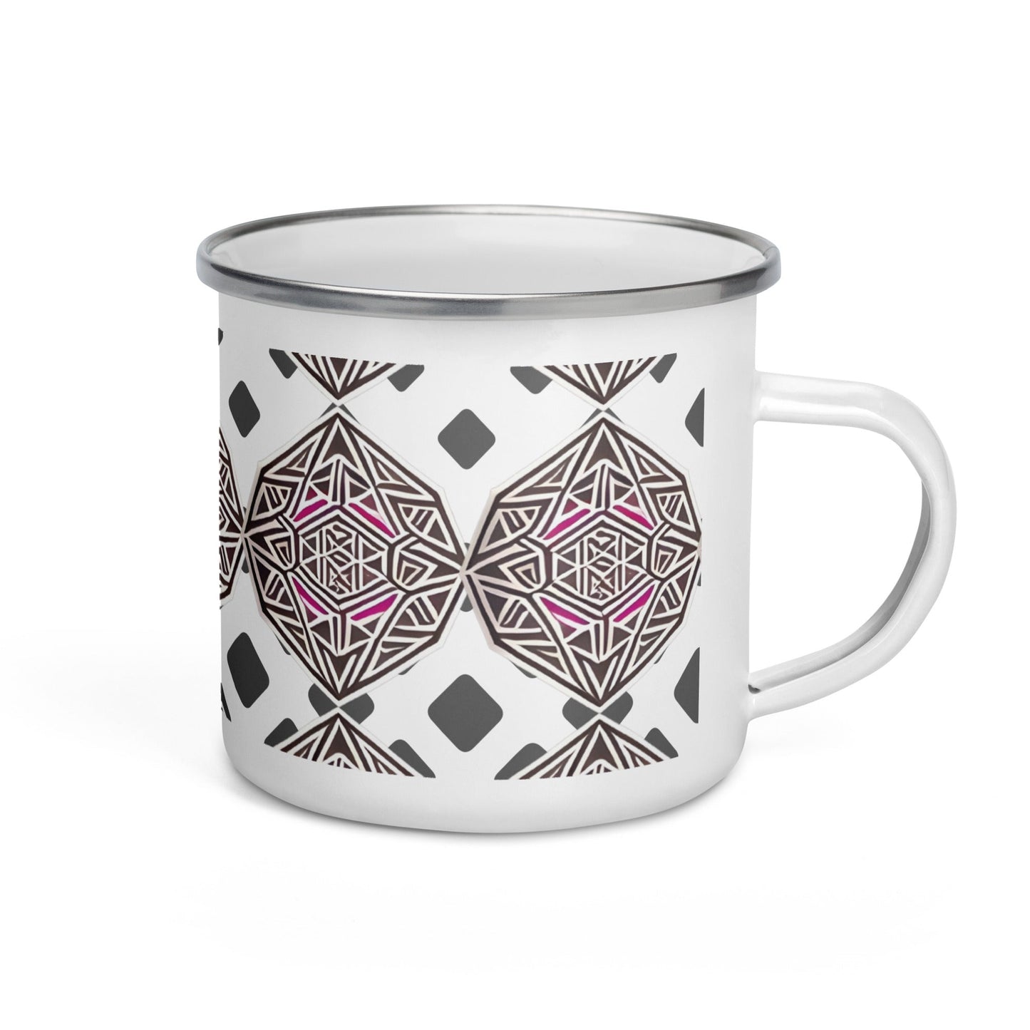 Elegant Ancient Peruvian Pattern Camp Mug for Home & Office Decor - Dhalfashionistt