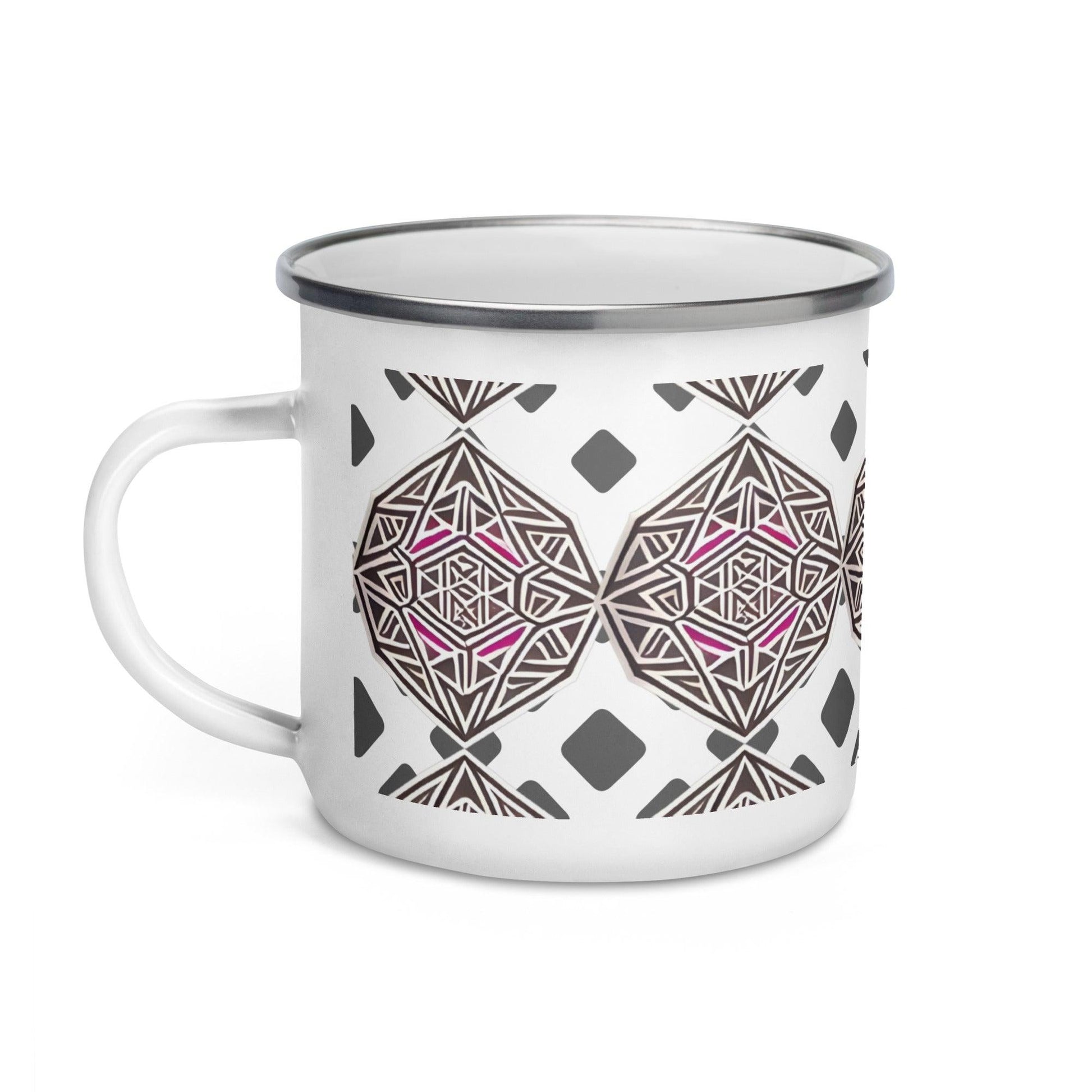 Elegant Ancient Peruvian Pattern Camp Mug for Home & Office Decor - Dhalfashionistt