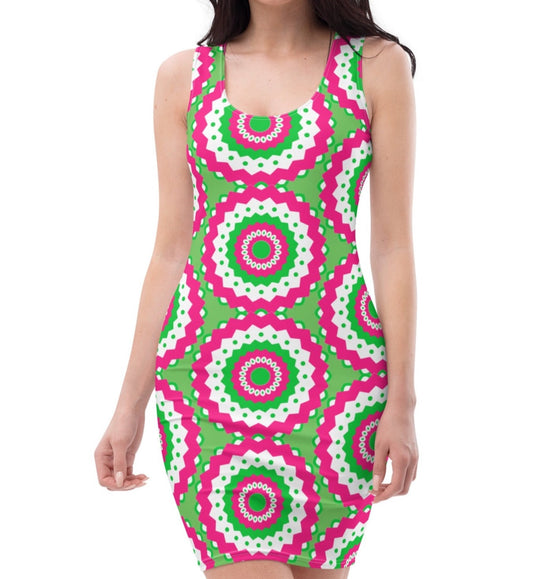 Elegant Paisley Pattern Bodycon Dress | Flattering &Timeless Design - Dhalfashionistt