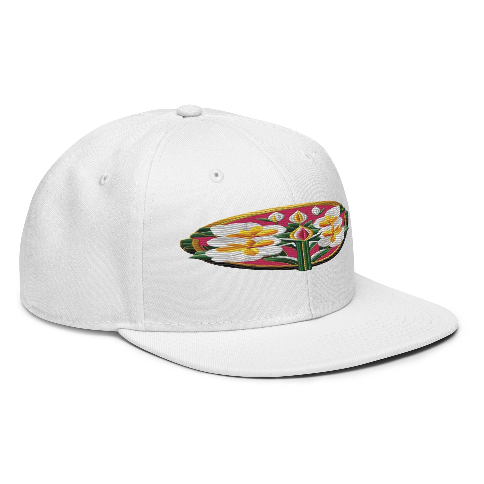 Embrace Nature's Beauty with the Realistic Flower Altarpiece Snapback Hat - Dhalfashionistt