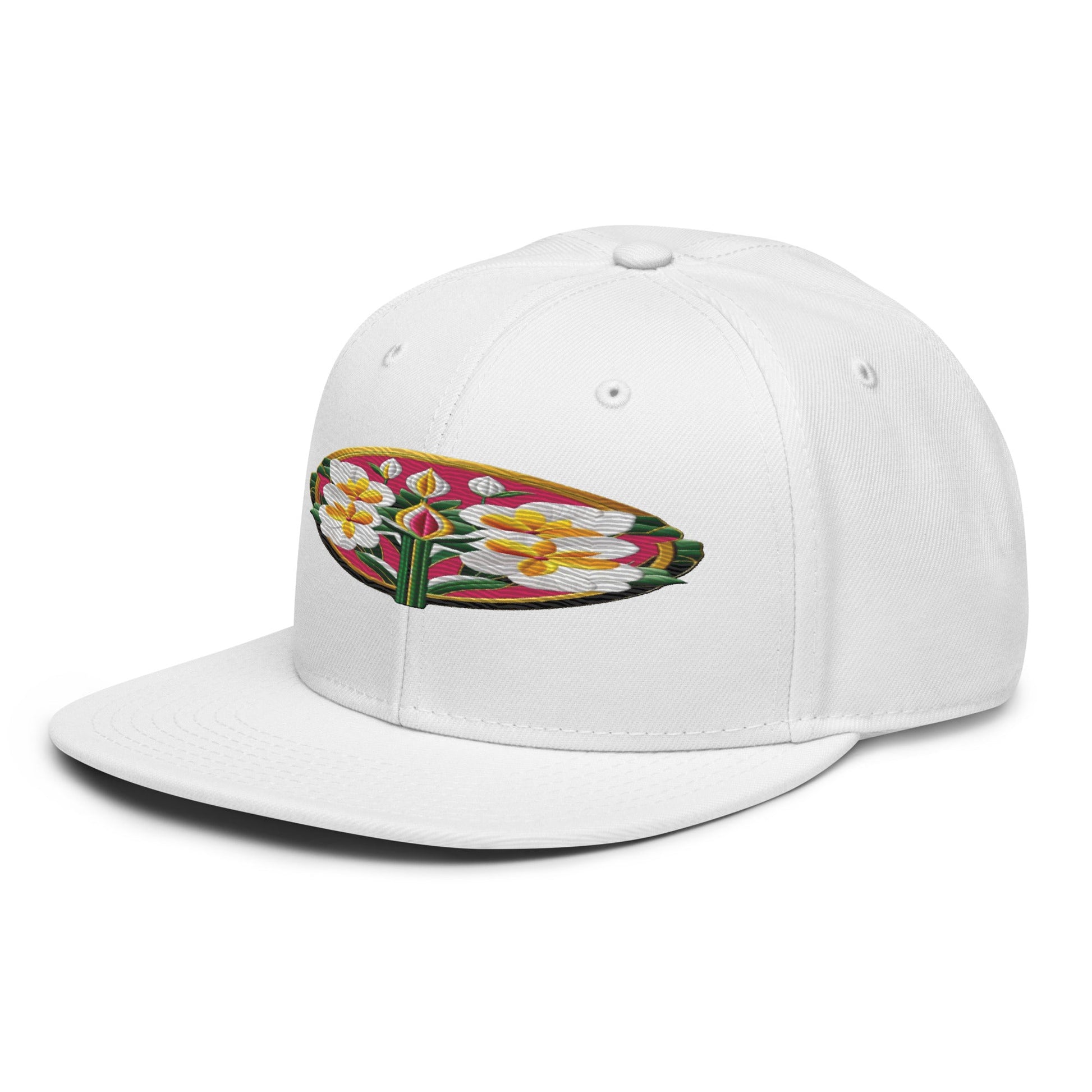 Embrace Nature's Beauty with the Realistic Flower Altarpiece Snapback Hat - Dhalfashionistt