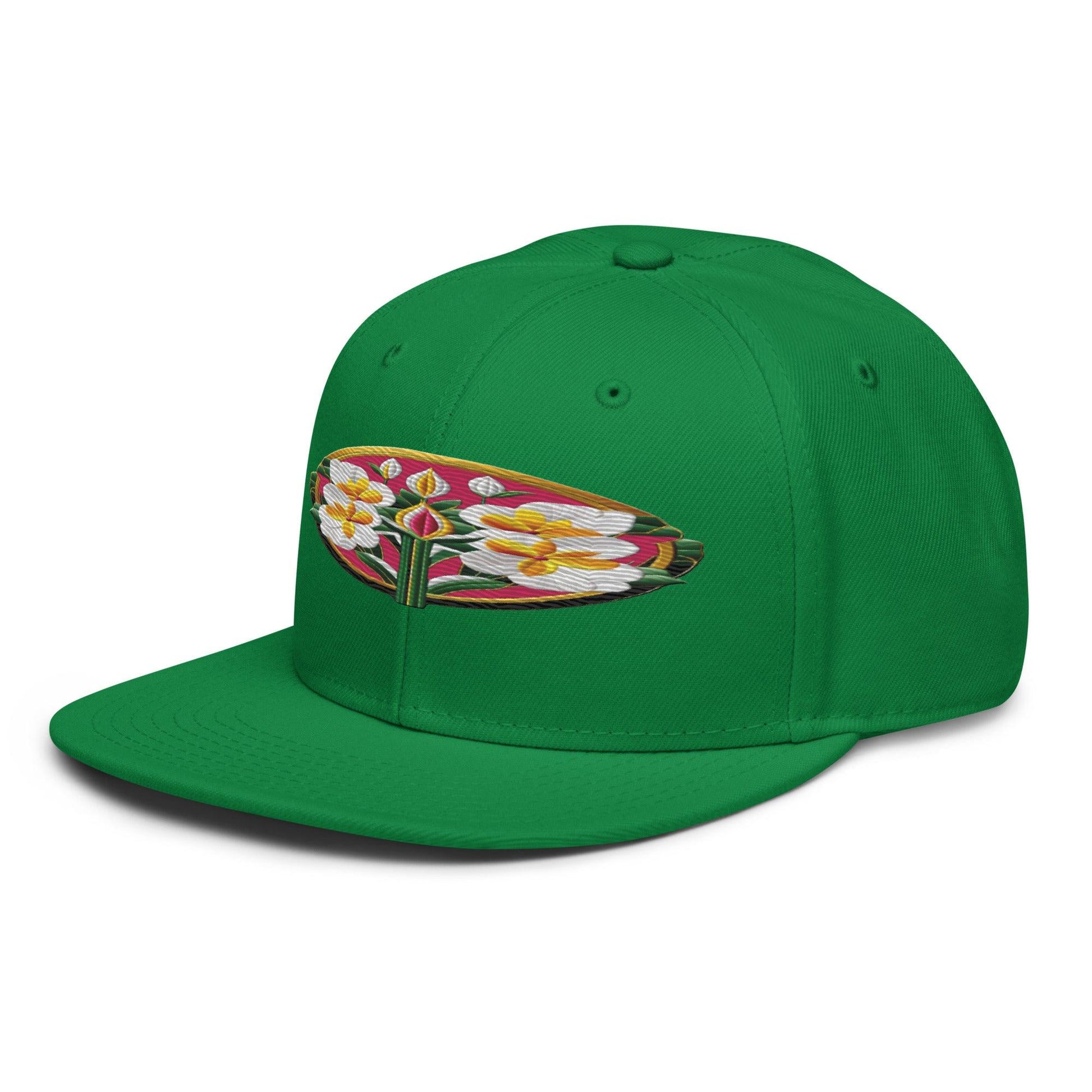 Embrace Nature's Beauty with the Realistic Flower Altarpiece Snapback Hat - Dhalfashionistt