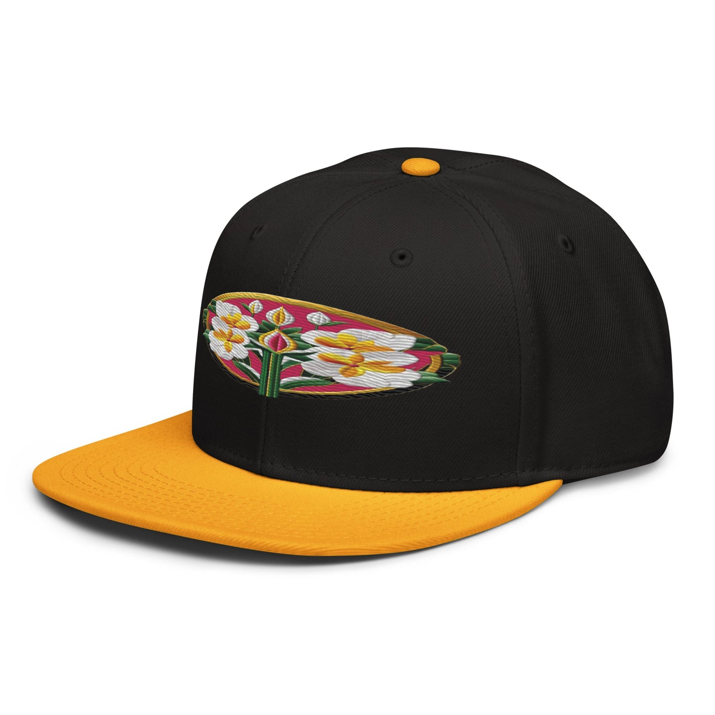 Embrace Nature's Beauty with the Realistic Flower Altarpiece Snapback Hat - Dhalfashionistt