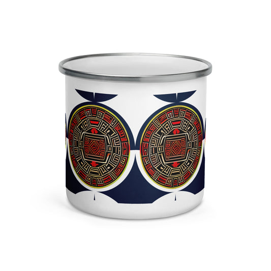 Exquisite Ancient Peruvian Pattern Camp Mug: Stylish Novelty Item. - Dhalfashionistt