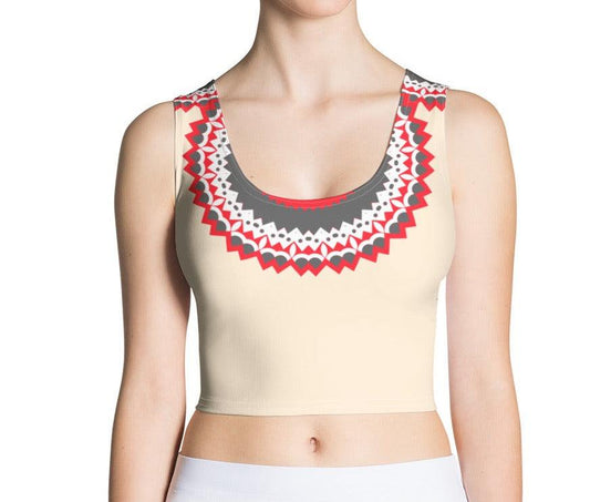 Eye-catching Mandala Crop Top | Fashionable Unique Design | Artistic Design - Dhalfashionistt