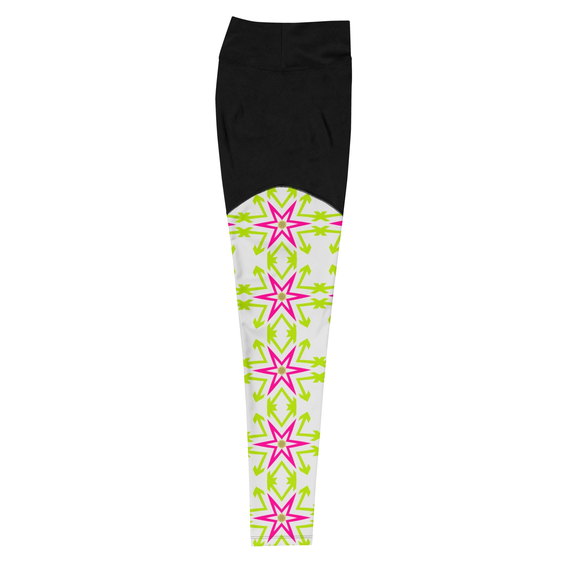 Fashionable Stars Sports Leggings | Fitness Goals | Comfy Yoga Wear - Dhalfashionistt