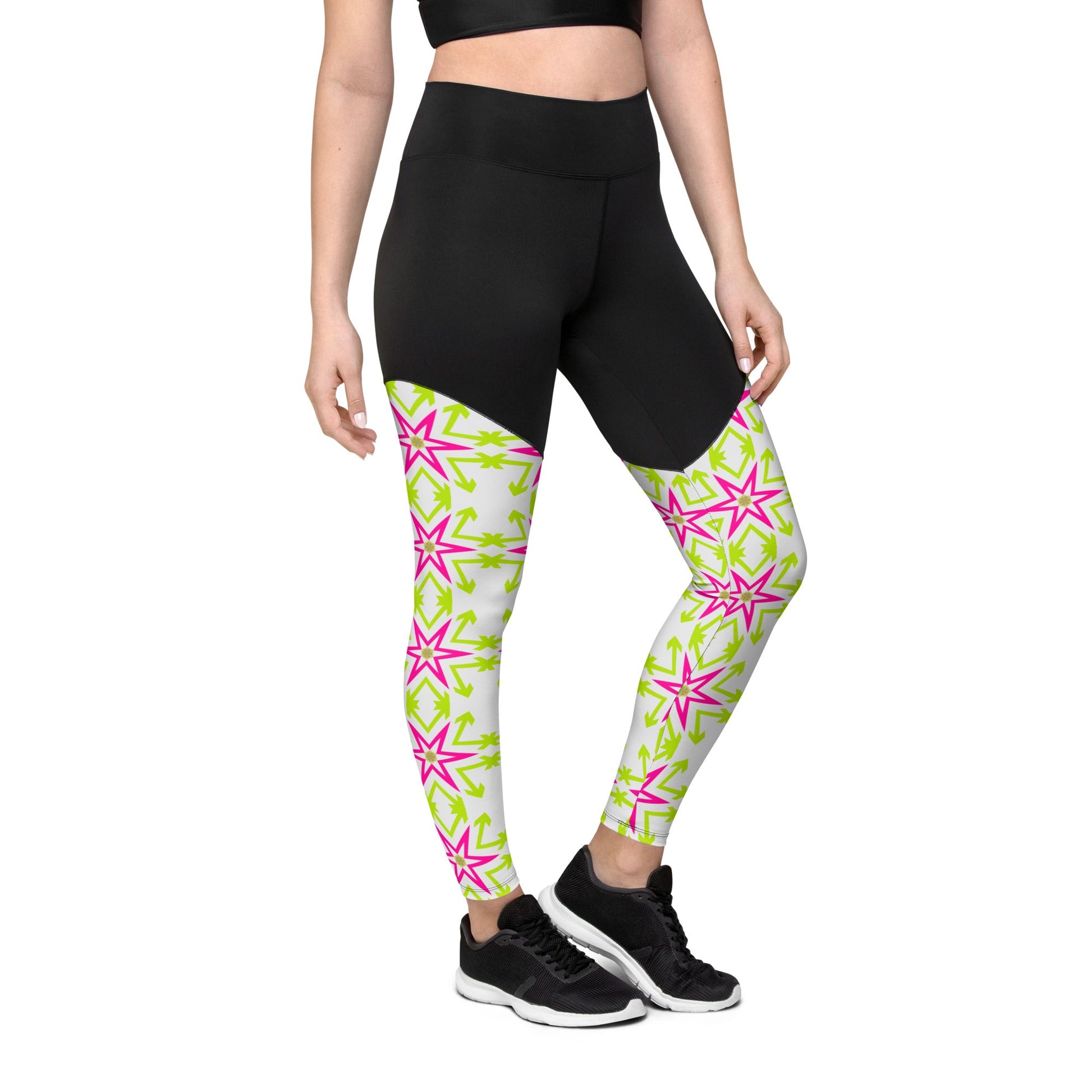 Fashionable Stars Sports Leggings | Fitness Goals | Comfy Yoga Wear - Dhalfashionistt