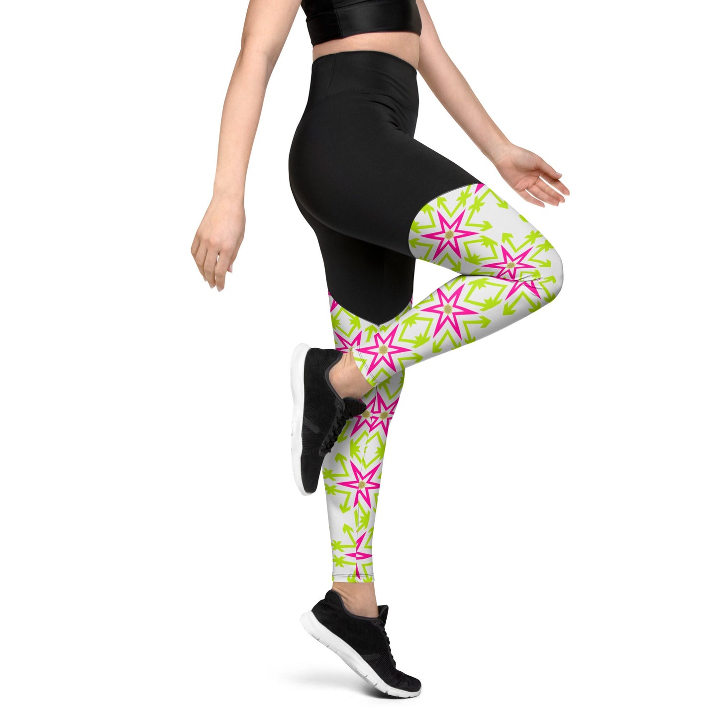 Fashionable Stars Sports Leggings | Fitness Goals | Comfy Yoga Wear - Dhalfashionistt