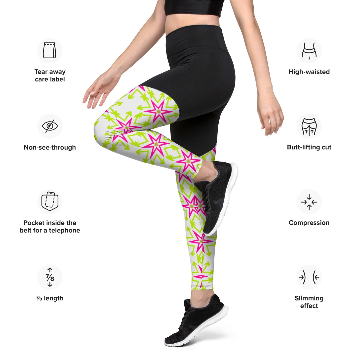 Fashionable Stars Sports Leggings | Fitness Goals | Comfy Yoga Wear - Dhalfashionistt