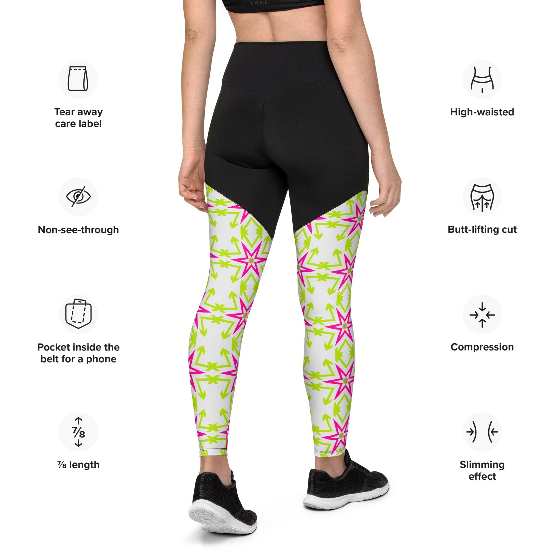 Fashionable Stars Sports Leggings | Fitness Goals | Comfy Yoga Wear - Dhalfashionistt