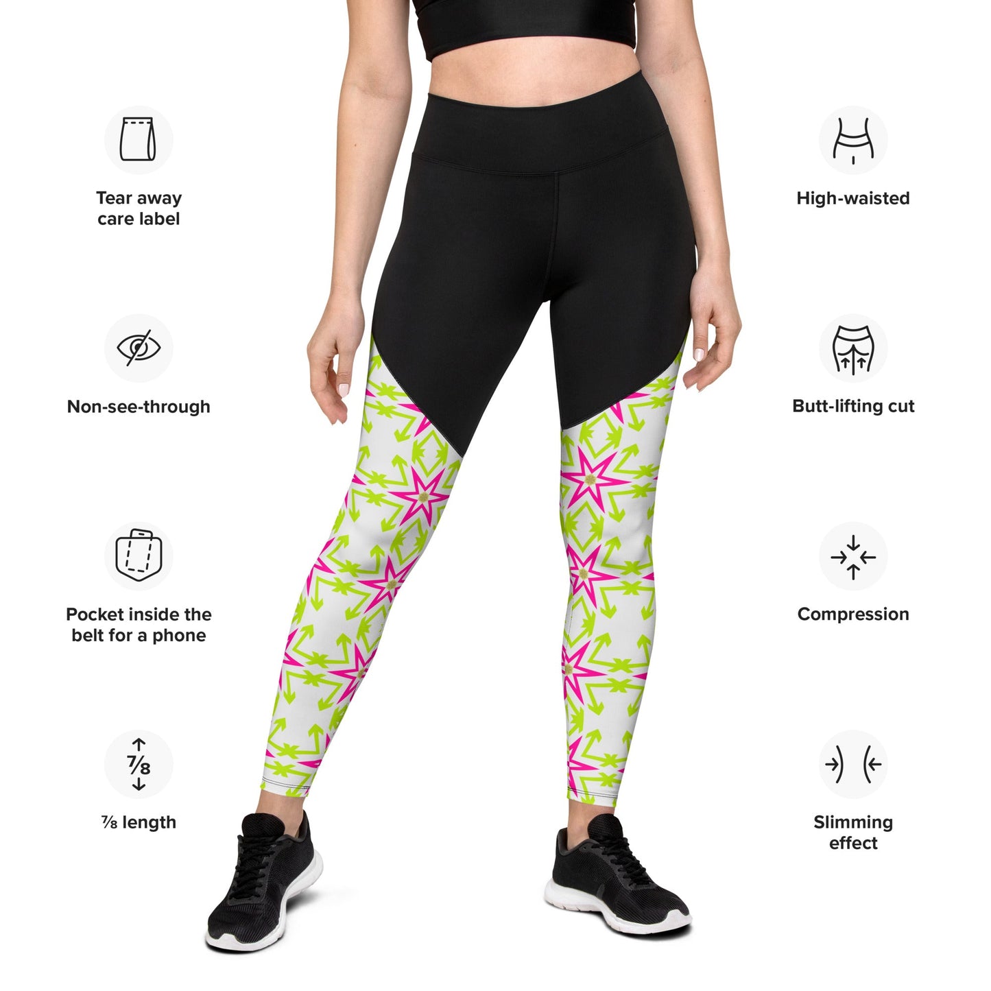 Fashionable Stars Sports Leggings | Fitness Goals | Comfy Yoga Wear - Dhalfashionistt