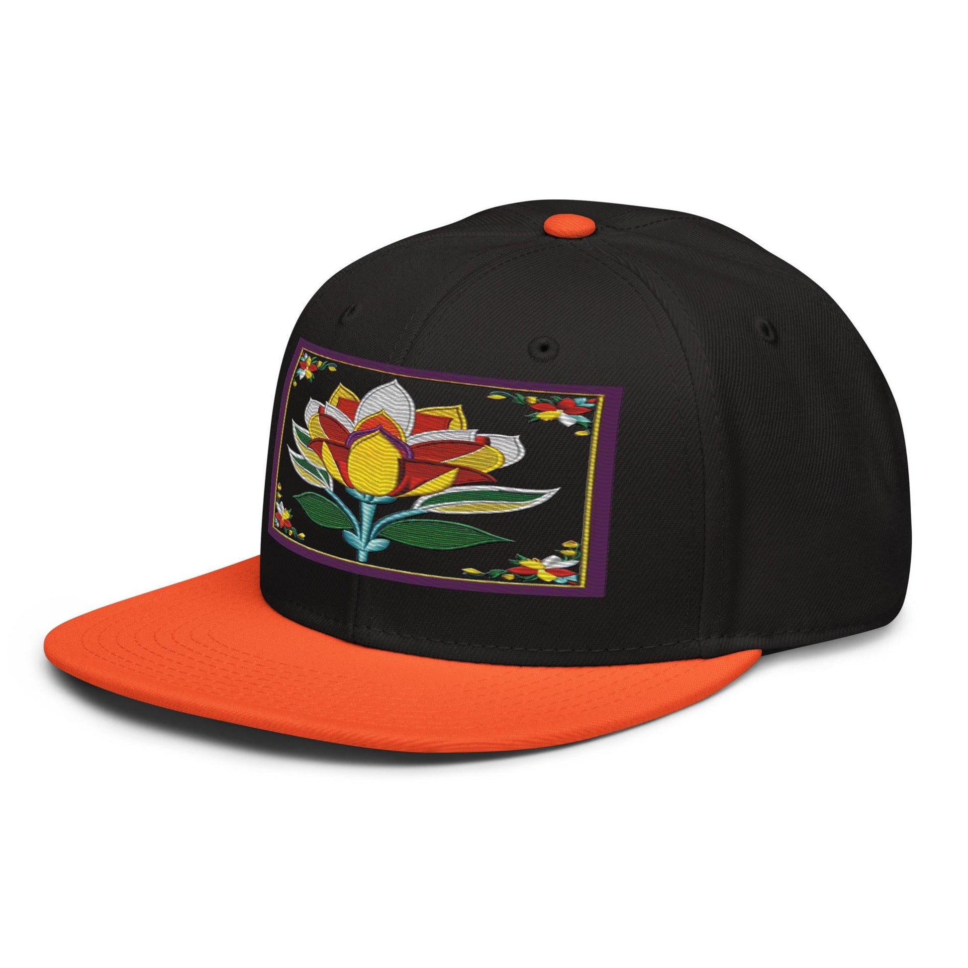 Flower Power: Stand Out with the Realistic Flower Altarpiece Snapback Hat - Dhalfashionistt