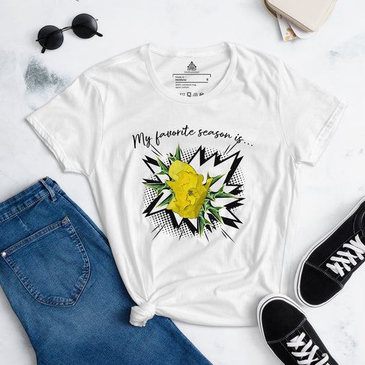 Dhalfashionistt Gift for Her | Comfort Colors Shirt | Nature-Inspired Graphic Tee - Dhalfashionistt Art Lovers Art Lovers Gift Botanical Shirt Comfort Colors Shirt Comic Art Floral Fresh Flower Gift Gift Botanical Gift for Her Graphic Tee Nature Inspired Open Season Stylish Apparel Women's Clothing Free Text