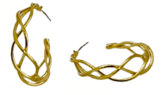 Gold Chain Huggie Hoop Earrings | Versatile Fashion Earrings - Dhalfashionistt