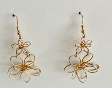 Gold Filigree Teardrop Earrings |Statement Party Jewelry - Dhalfashionistt