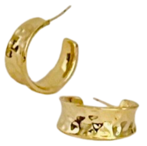 Gold Small Twisted Hoop Earrings | Special Occasion Accessories - Dhalfashionistt