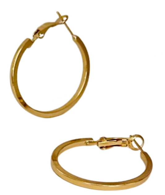 Gold Thing Small Hoop Earrings | Versatile Fashion Earrings - Dhalfashionistt