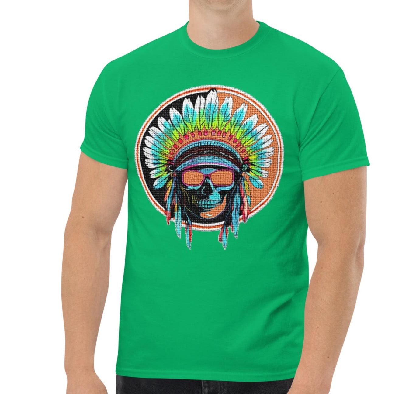 Dhalfashionistt Indian Head Shirt | Native American Art | Men's Oversize Tee American Culture American Culture Shirt Art Lovers. Art Shirt Comfort Colors Comfort Colors Shirt Cotton Tee Gift for Him Indian Head Shirt Layered Outfits Local Native Shirt Men's Clothing Native American Art Native Face Shirt Oversize Shirt Streetwear Structured Look Trendy Fashion Free Text