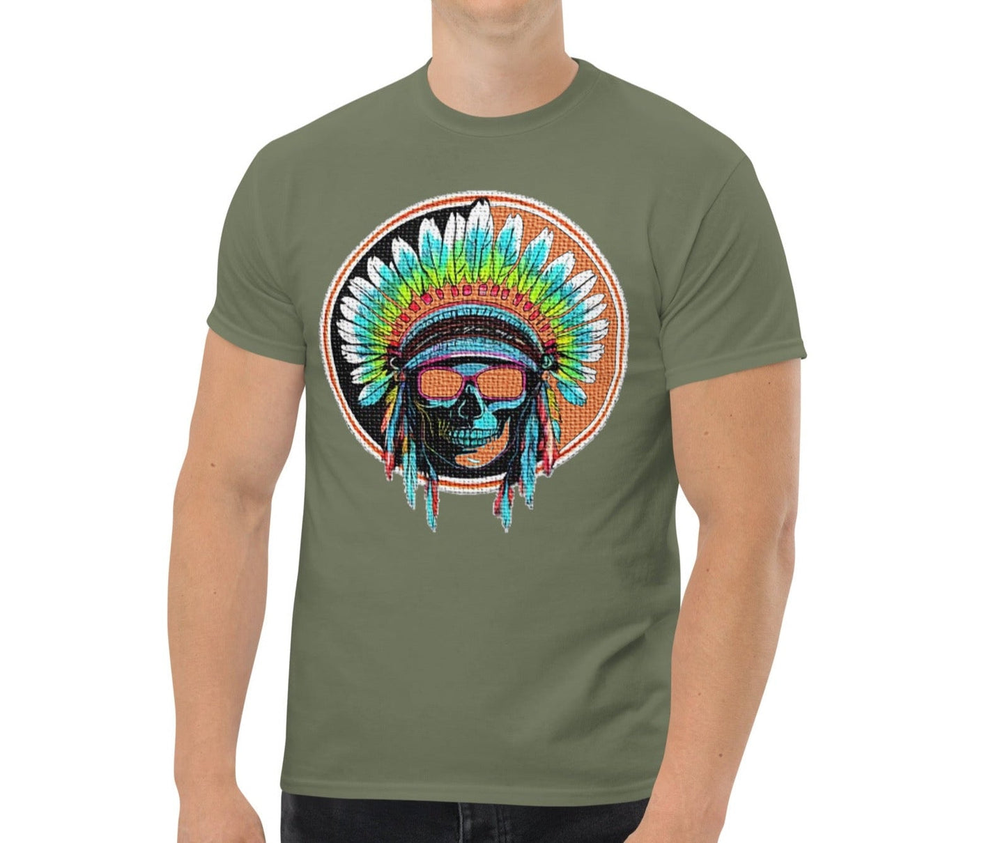 Dhalfashionistt Indian Head Shirt | Native American Art | Men's Oversize Tee American Culture American Culture Shirt Art Lovers. Art Shirt Comfort Colors Comfort Colors Shirt Cotton Tee Gift for Him Indian Head Shirt Layered Outfits Local Native Shirt Men's Clothing Native American Art Native Face Shirt Oversize Shirt Streetwear Structured Look Trendy Fashion Free Text