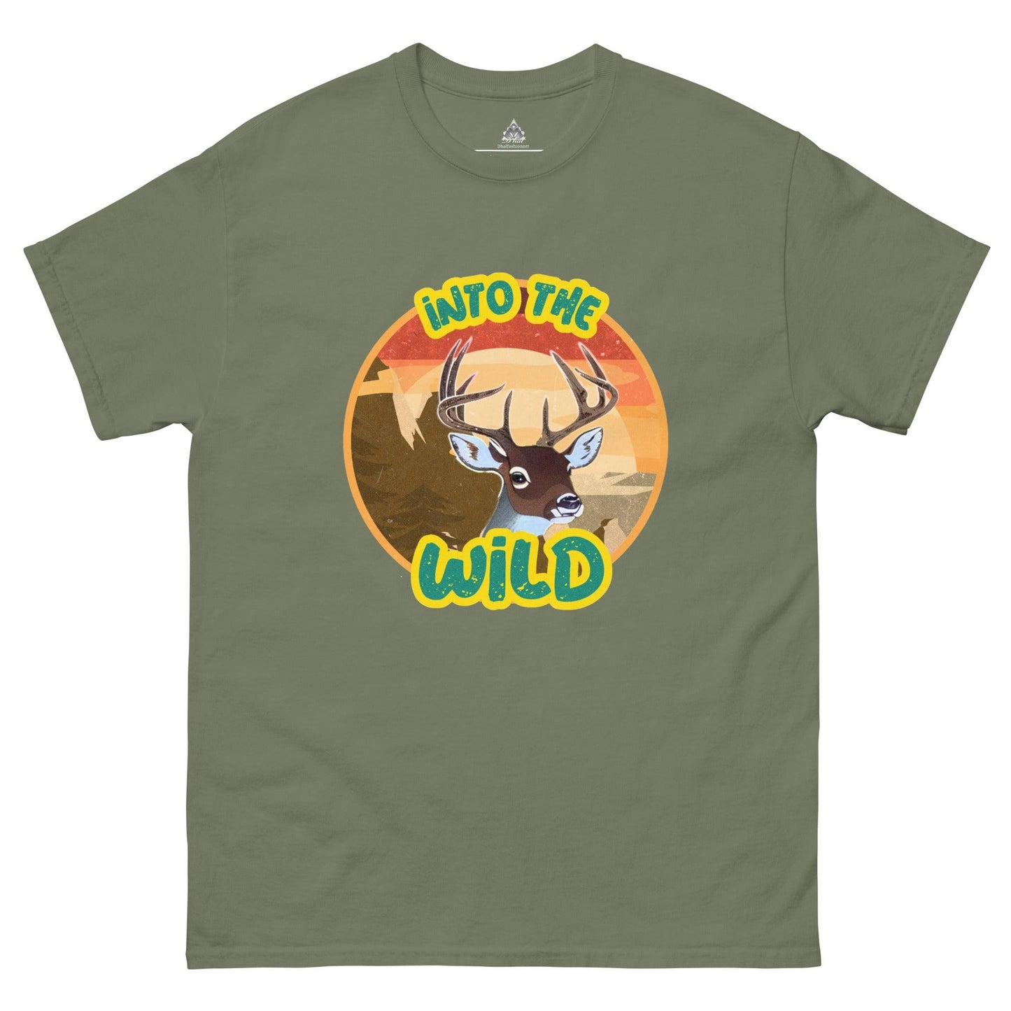 Dhalfashionistt Into the Wild Deer Lovers Shirt | National Park Graphic Tee 100% Cotton Shirt Camping Lovers Gift Comfort Colors Comfortable Fashion Deer Lovers Shirt Gift for Him Into the Wild Men's Classic Tee Men's Clothing National Park Graphic Tee Nature Escape Shirt Nature Inspired Shirt Nature Lovers Nature Quote Nature-Inspired Outdoor Adventure Oversize Shirt oversized shirt Trendy Streetwear Vacation Attire Wild Animal Shirt Free Text