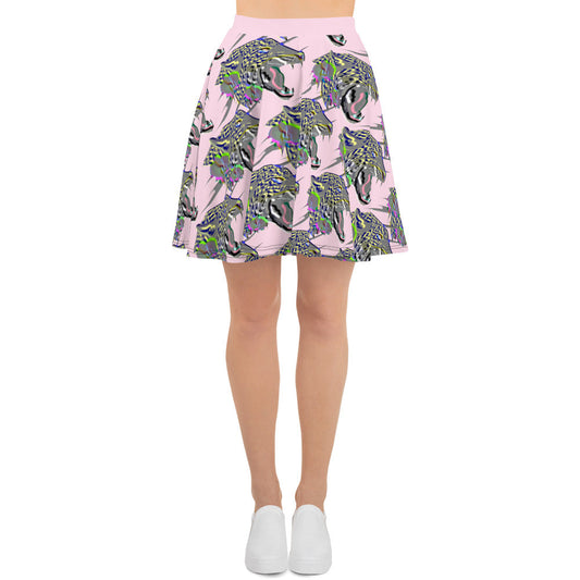 Jaguar Graphic Tee Skate Skirt | Comfort Colors | Animal Print Oversized - Dhalfashionistt