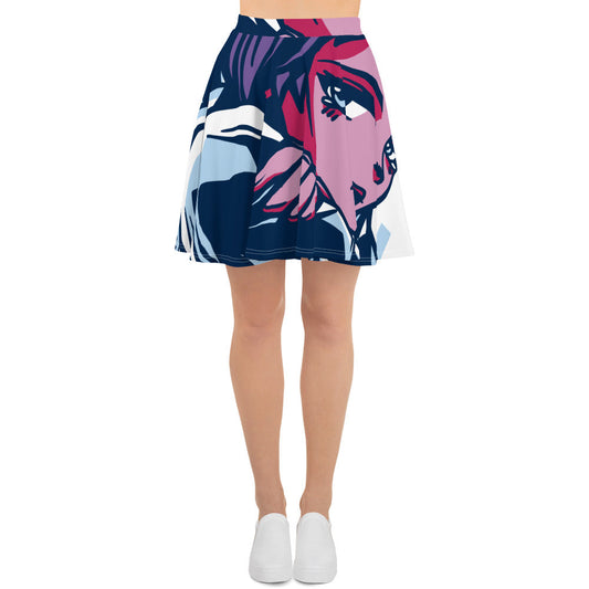 Japanese Art Girl Skater Skirt | Anime Manga | Gift for Her - Dhalfashionistt