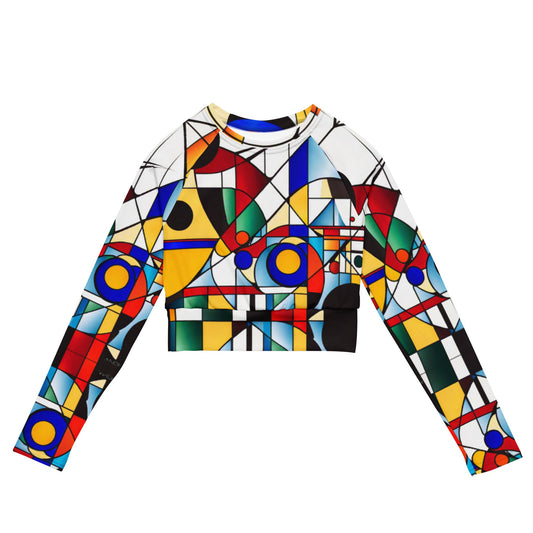 Kandinsky Oversized Long-Sleeve Crop | Color Symbolism| Art History - Dhalfashionistt