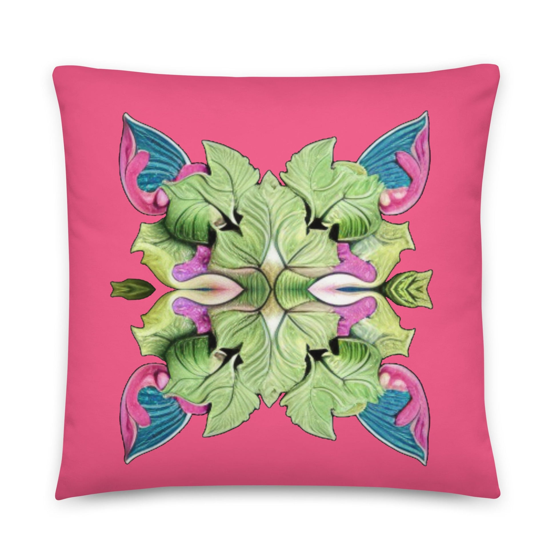 Magic Ornate Decorative Green Cat Pillow | Elegant Living Spaces - Dhalfashionistt