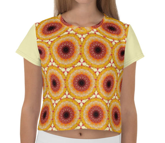 Dhalfashionistt Mandala Red Explosion Flower Oversized Crop Tee | Unique Design | Women's Fashion All-Over Design Art Crop Tee Art Lovers Gift Comfort Colors Fashionable Apparel Floral Crop Tee Gift for Her Gift Ideas for Her Graphic Design Graphic Tee Mandala Red Explosion Flower Oversized Crop Tee Premium Quality Regular Fit Unique Designs Unique Prints Women's Clothing Free Text