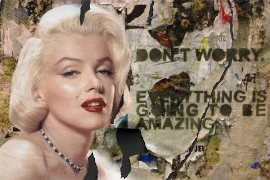 Marilyn Monroe Graffiti Art Poster - Canvas | Contemporary Home Decoration & Office - Dhalfashionistt