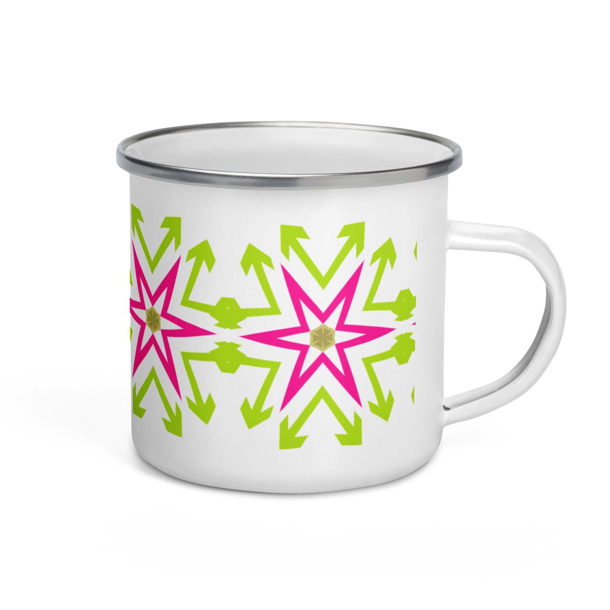 Modern Geometric Star Design Camp Mug | Home & Office Accessory | Unique Desi - Dhalfashionistt