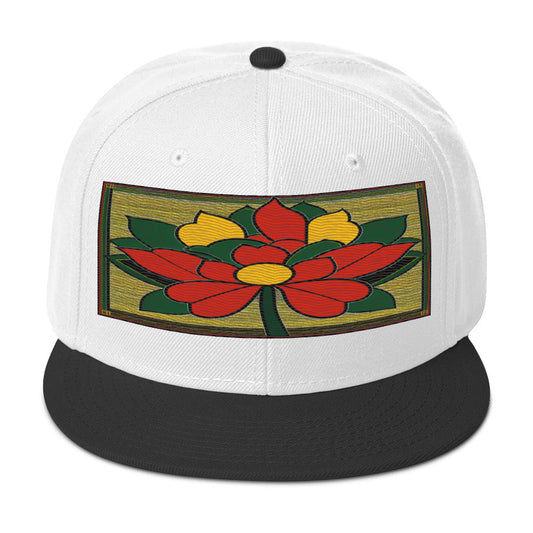 Nature-inspired Fashion: Realistic Flower Altarpiece Snapback Hat for Outdoor Enthusiasts - Dhalfashionistt