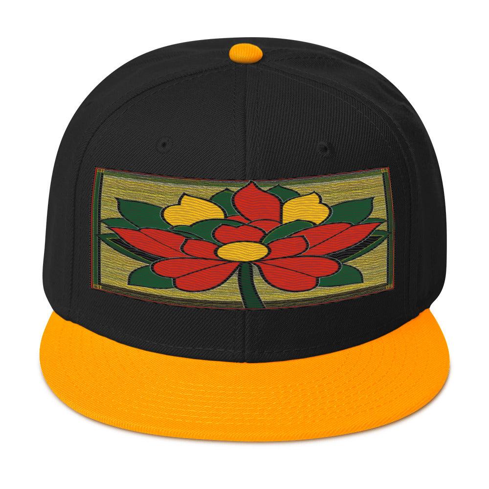 Nature-inspired Fashion: Realistic Flower Altarpiece Snapback Hat for Outdoor Enthusiasts - Dhalfashionistt