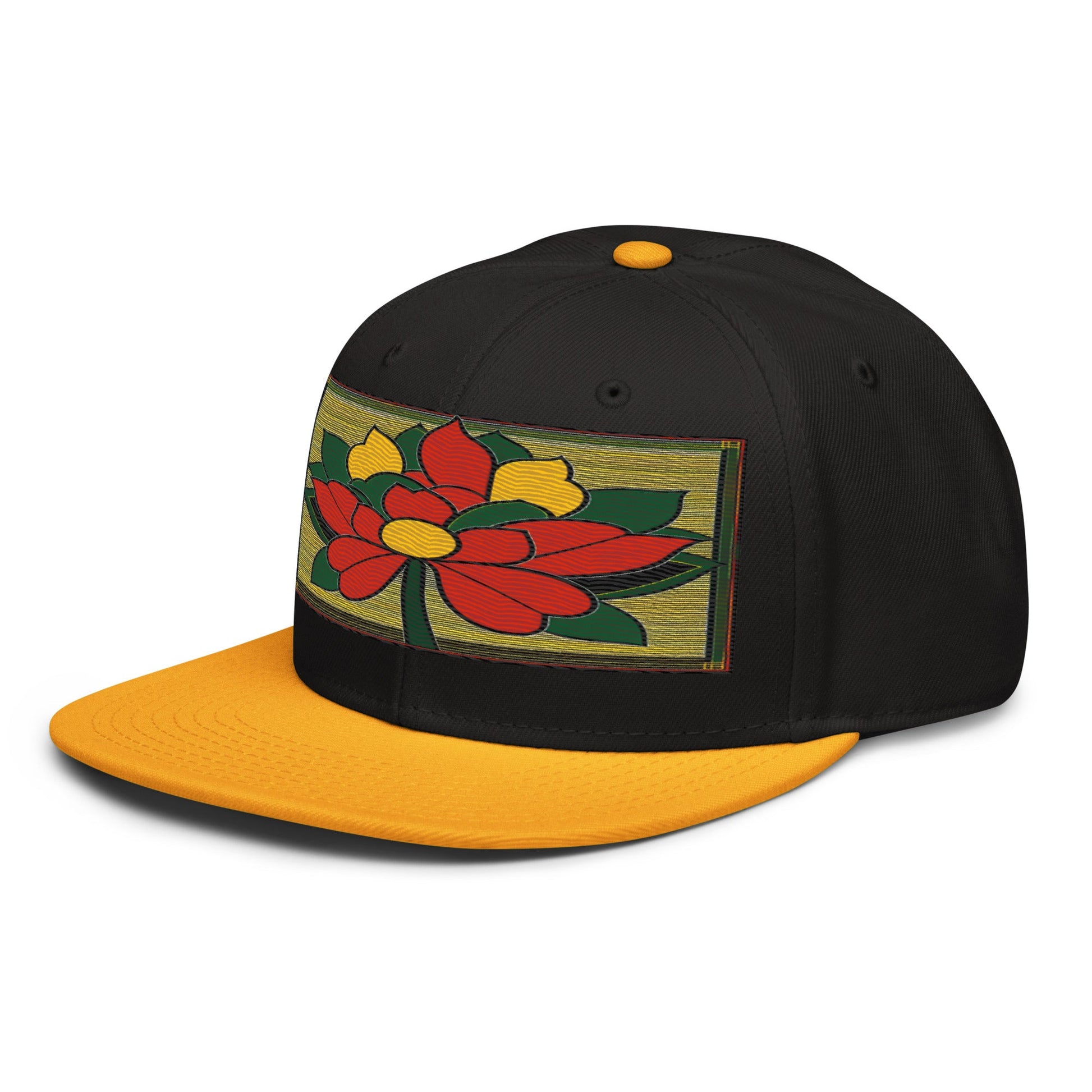 Nature-inspired Fashion: Realistic Flower Altarpiece Snapback Hat for Outdoor Enthusiasts - Dhalfashionistt