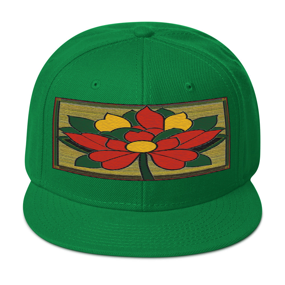 Nature-inspired Fashion: Realistic Flower Altarpiece Snapback Hat for Outdoor Enthusiasts - Dhalfashionistt