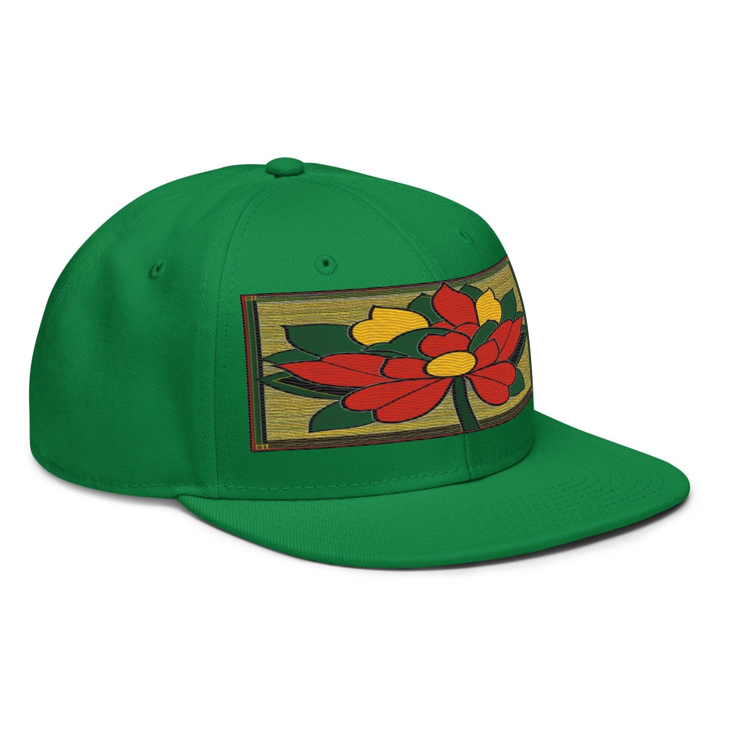 Nature-inspired Fashion: Realistic Flower Altarpiece Snapback Hat for Outdoor Enthusiasts - Dhalfashionistt