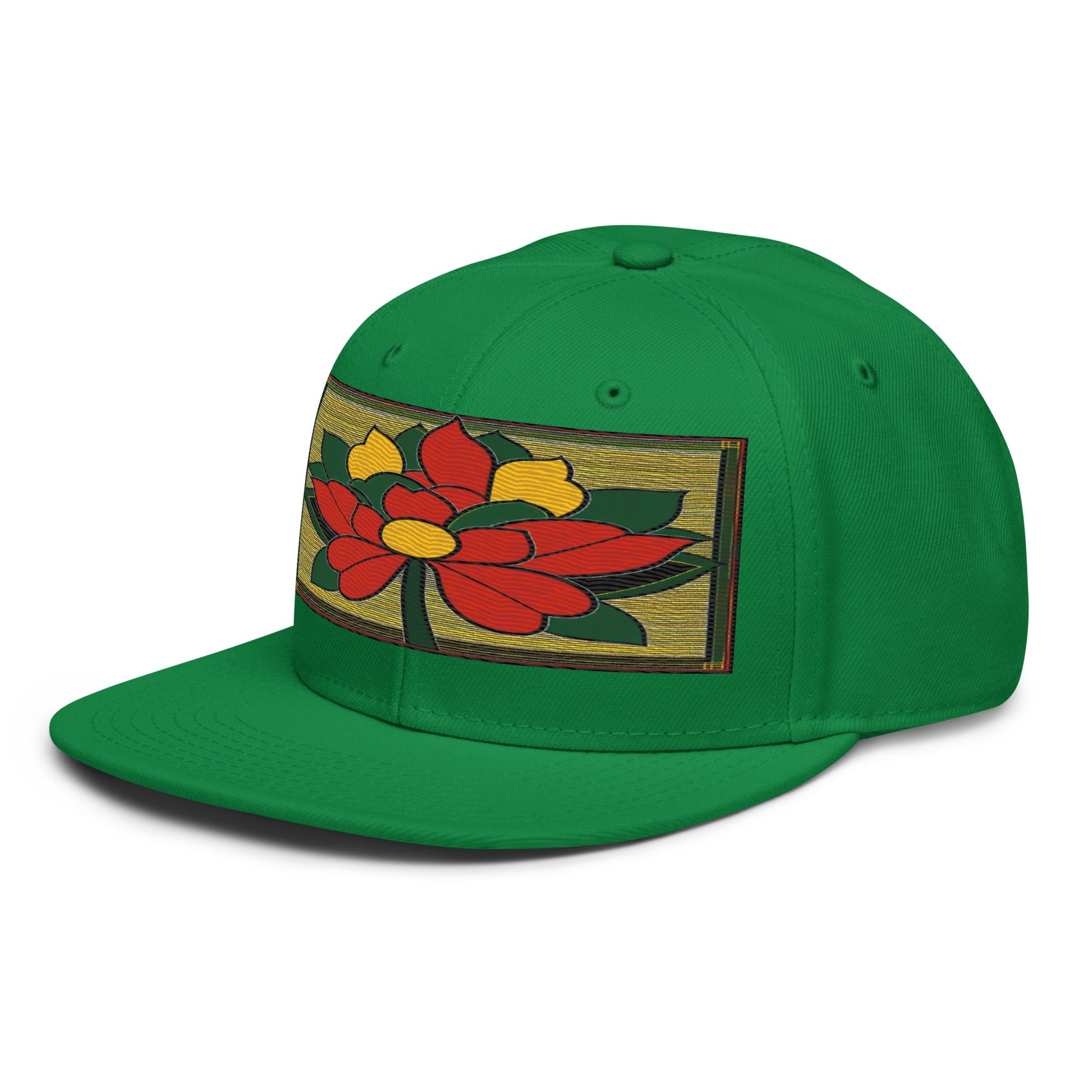 Nature-inspired Fashion: Realistic Flower Altarpiece Snapback Hat for Outdoor Enthusiasts - Dhalfashionistt