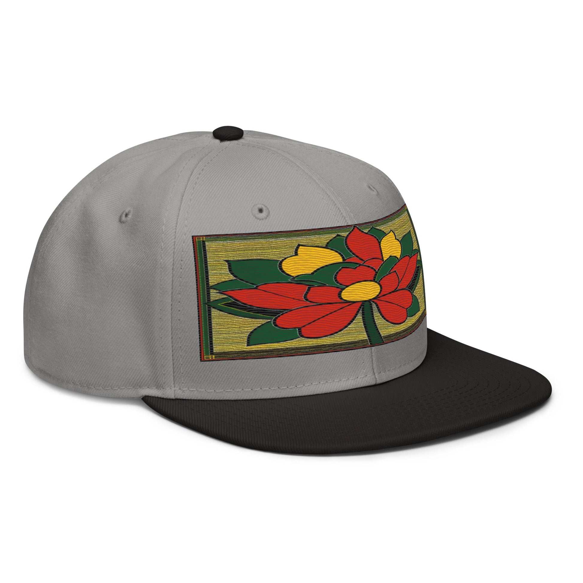 Nature-inspired Fashion: Realistic Flower Altarpiece Snapback Hat for Outdoor Enthusiasts - Dhalfashionistt