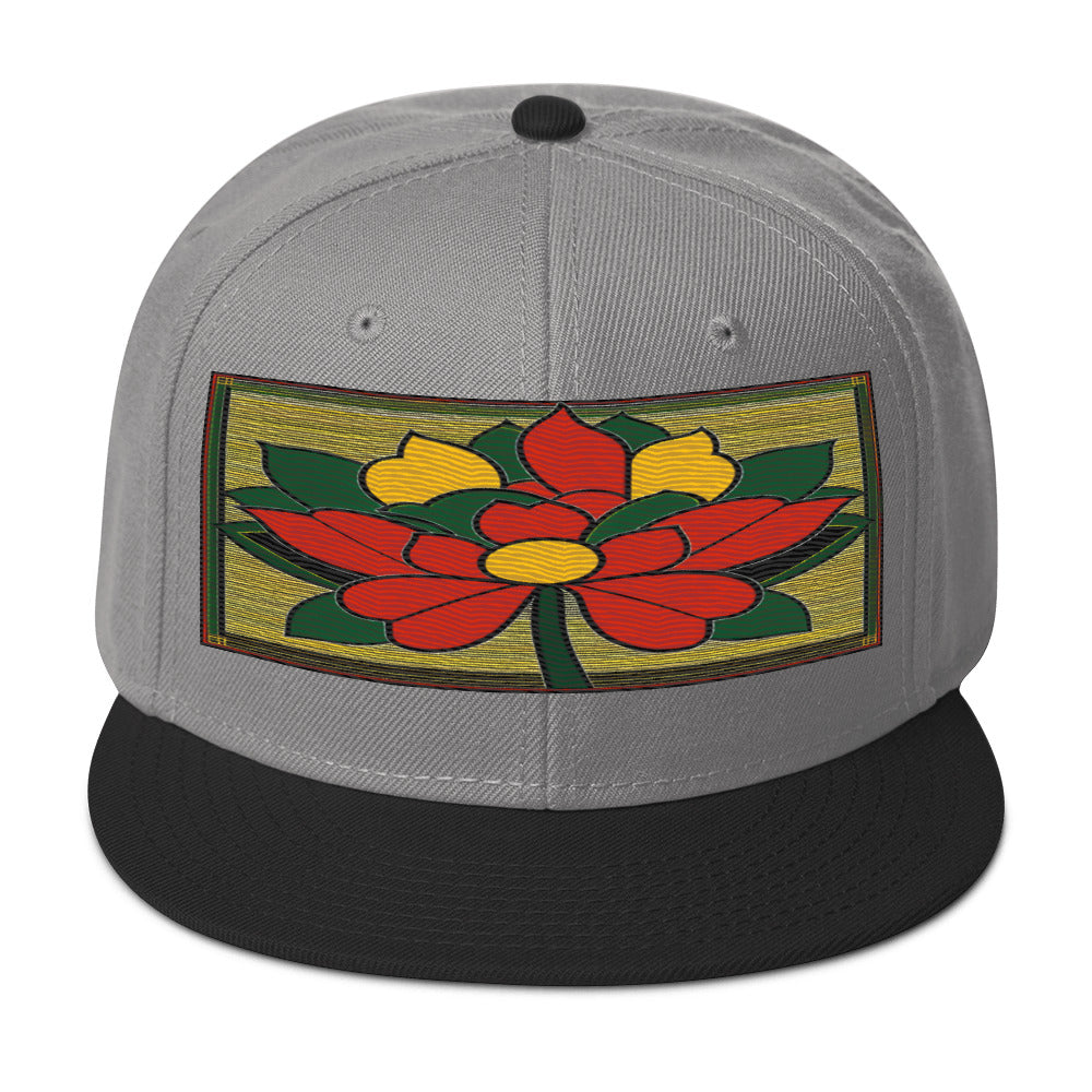 Nature-inspired Fashion: Realistic Flower Altarpiece Snapback Hat for Outdoor Enthusiasts - Dhalfashionistt